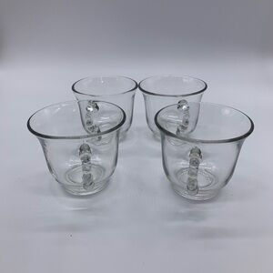 Vintage Imperial Candlewick Set Of 4 Clear Punch 4oz Cups